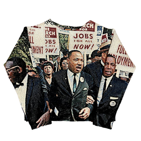 MLK WOVEN TAPESTRY SWEATER