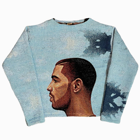 DRAKE WOVEN TAPESTRY SWEATER